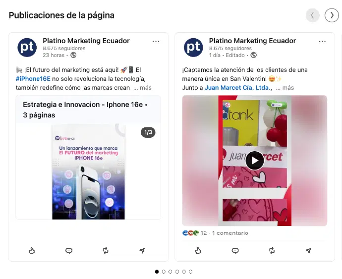 Publicaciones de LinkedIn