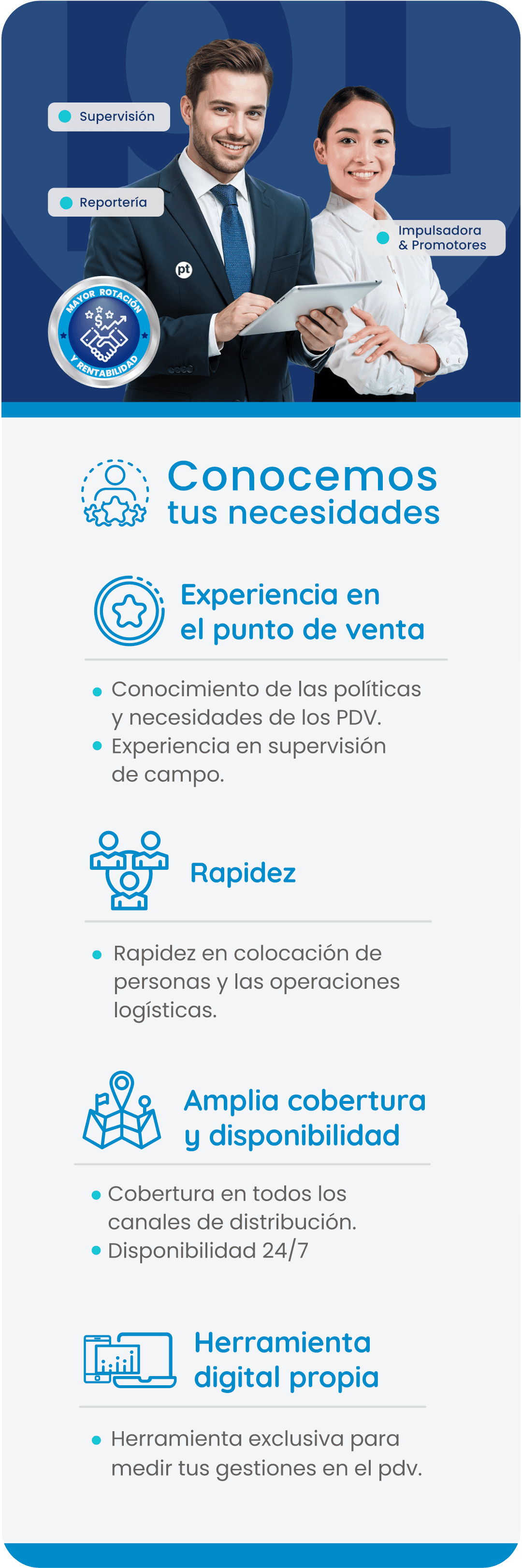 Conocemos tus necesidades